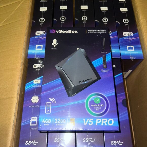 vSeeBox V5 Pro Android Streaming BoxAuthorized Seller Free Shipping Same day